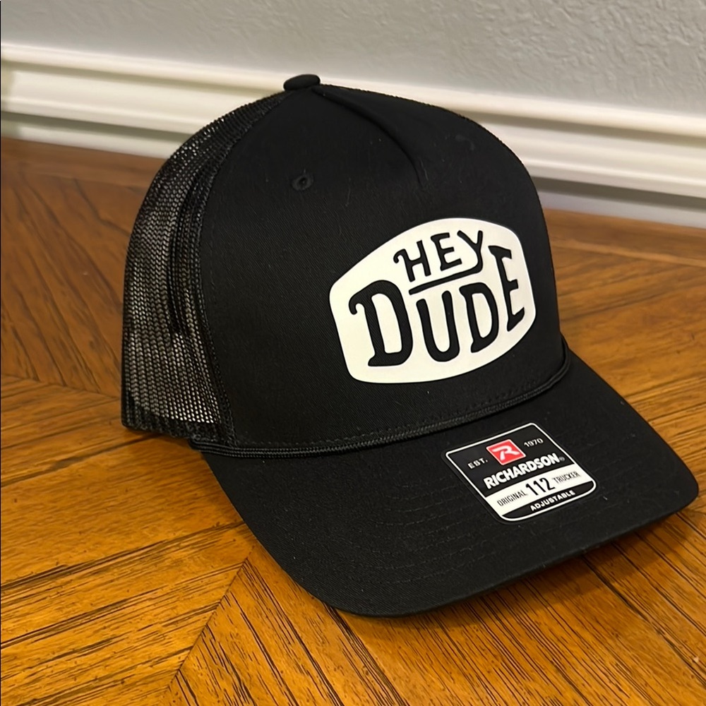 Hey Dude Black Trucker Cap